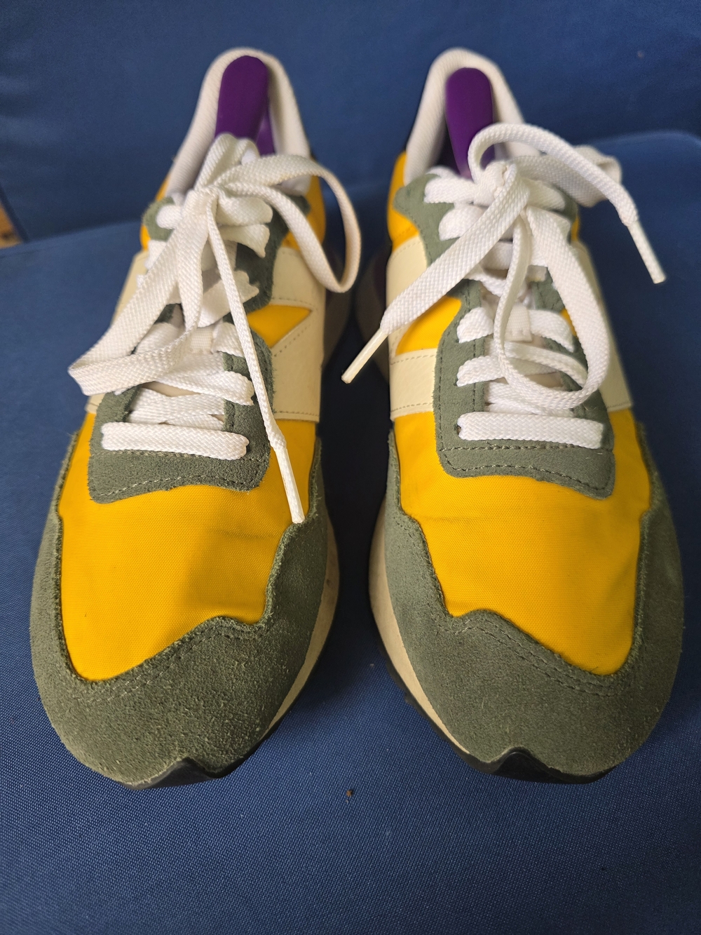 New Balance 237 WS237SR Yellow Green Suede Sneakers Women’s 8 - Picture 5 of 15